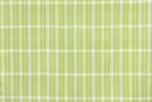 Load image into Gallery viewer, Pair of Linen Check Celery Pillows