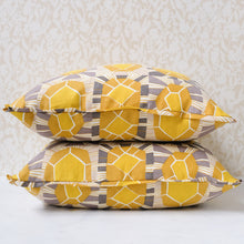 Load image into Gallery viewer, Pair of Bernard Sulphur Pillows
