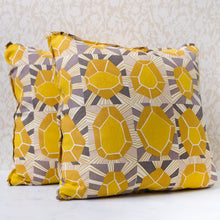 Load image into Gallery viewer, Pair of Bernard Sulphur Pillows
