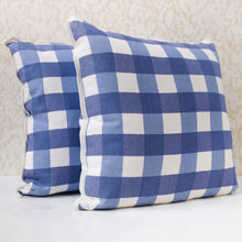 Load image into Gallery viewer, Pair of Poleng Delft Pillows