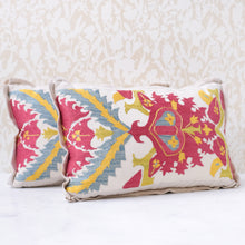 Load image into Gallery viewer, Pair of Antique Suzani Pillows