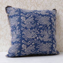 Load image into Gallery viewer, Peony Indigo Pillow