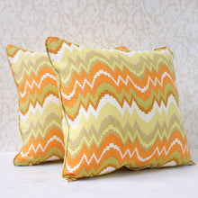 Load image into Gallery viewer, Pair of Flamestitch Sol Pillows