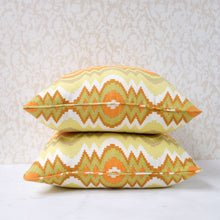 Load image into Gallery viewer, Pair of Flamestitch Sol Pillows