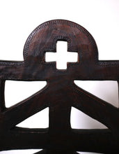 Load image into Gallery viewer, Hand-Carved Ethiopian Cross Chair