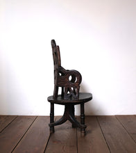 Load image into Gallery viewer, Hand-Carved Ethiopian Cross Chair