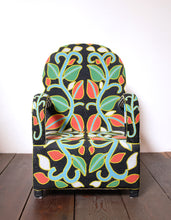 Load image into Gallery viewer, Multi-Colored Floral Beaded Chair
