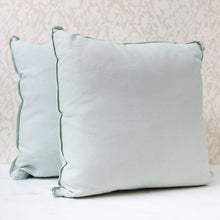 Load image into Gallery viewer, Pair of Robin&#39;s Egg Blue Pillows
