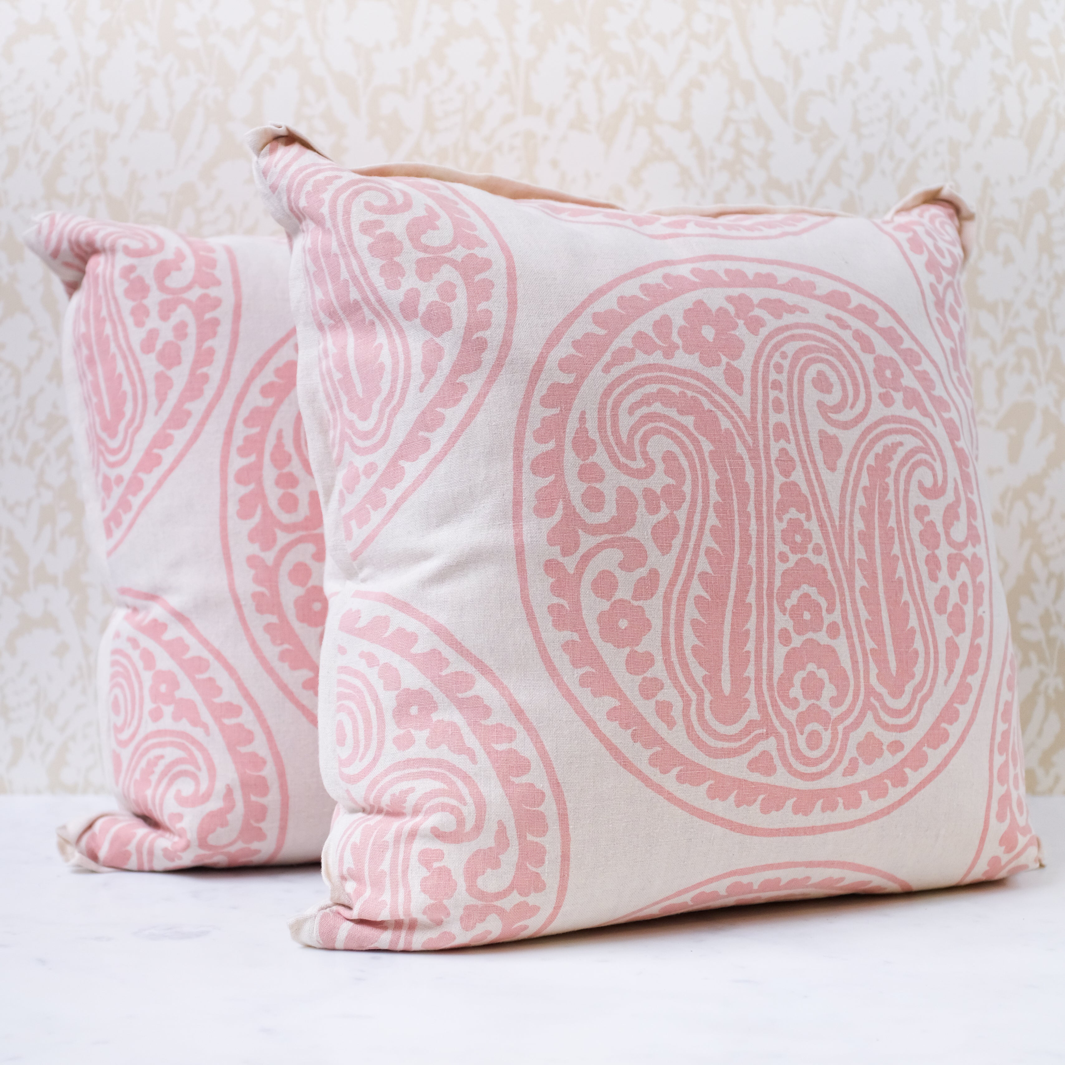 Rose Quartz Abstract Throw Pillow by Erika Firm