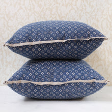 Load image into Gallery viewer, Pair of Obi Indigo Pillows
