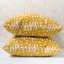 Load image into Gallery viewer, Pair of Bruno Sulphur Pillows
