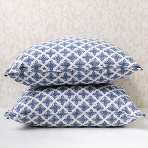 Pair of Granada Delft Delt Pillows