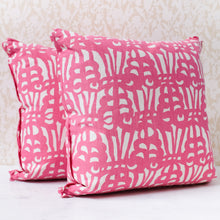 Load image into Gallery viewer, Pair of Bruno Fuchsia Pillows
