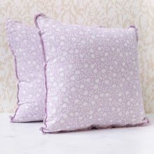 Load image into Gallery viewer, Pair of Ellie Lavender Pillows
