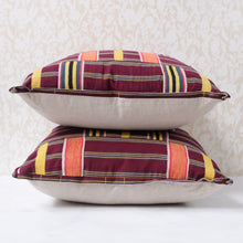 Load image into Gallery viewer, Pair of Burgundy Ewe Pillows
