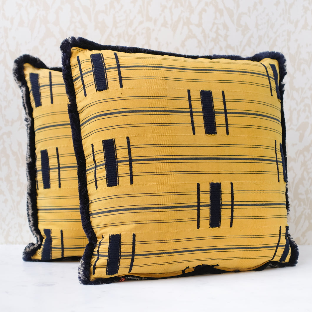 Pair of Yellow Ewe Pillows