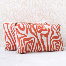 Load image into Gallery viewer, Pair of Ngozi Cayenne Pillows
