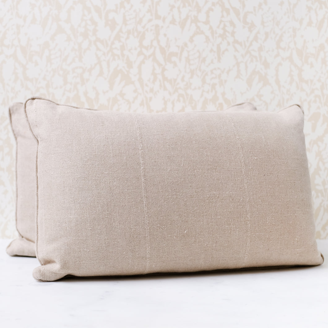 Pair of Patchwork Linen Pillows