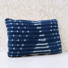 Load image into Gallery viewer, African Indigo Pillow w/ Dashes
