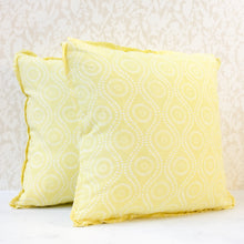 Load image into Gallery viewer, Pair of Coverlet Limon Pillows
