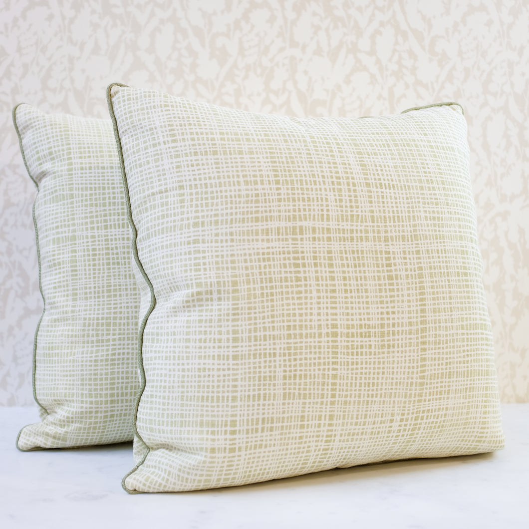 Pair of Formosa Olivine Pillows
