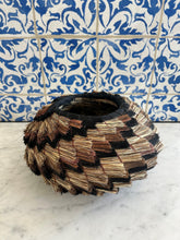 Load image into Gallery viewer, Black, Brown and Natural Hiccup Basket - Christine Adcock
