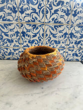 Load image into Gallery viewer, Orange w Pine Needle Basket - Christine Adcock
