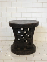 Load image into Gallery viewer, Carved checker stool - Benin
