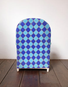 Blue Diamond Beaded Chair