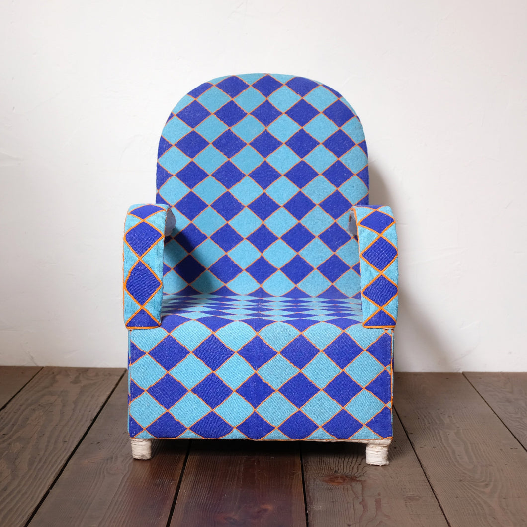 Blue Diamond Beaded Chair
