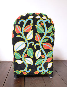 Multi-Colored Floral Beaded Chair
