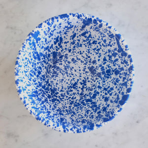 Splatterware Small Serving Bowl- Blue