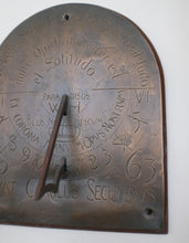 Load image into Gallery viewer, Cast Bronze Sundial
